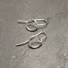 עגילי קארמה כסף סטרלינג עבודת יד