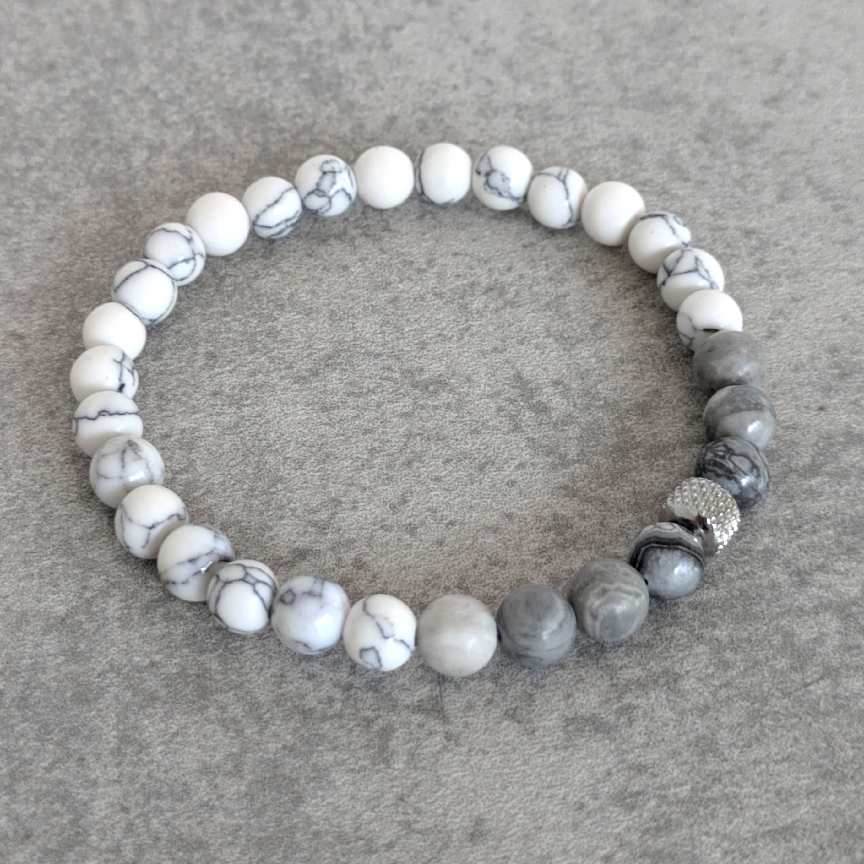 צמיד אבני חן לבנות