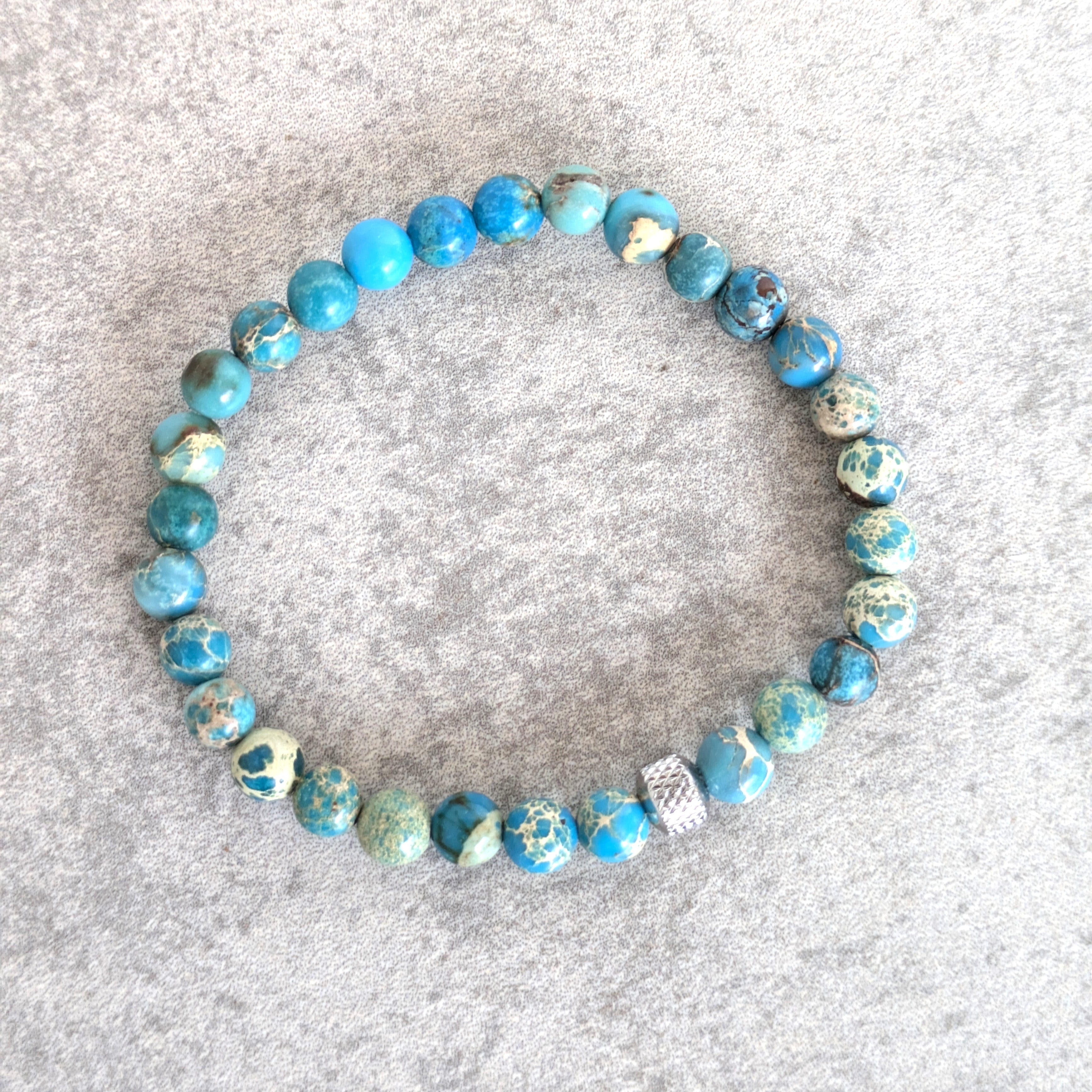 צמיד ג'ספר טורקיז לחשיבה יצירתית | Soul Elements Holistic Jewelry Studio