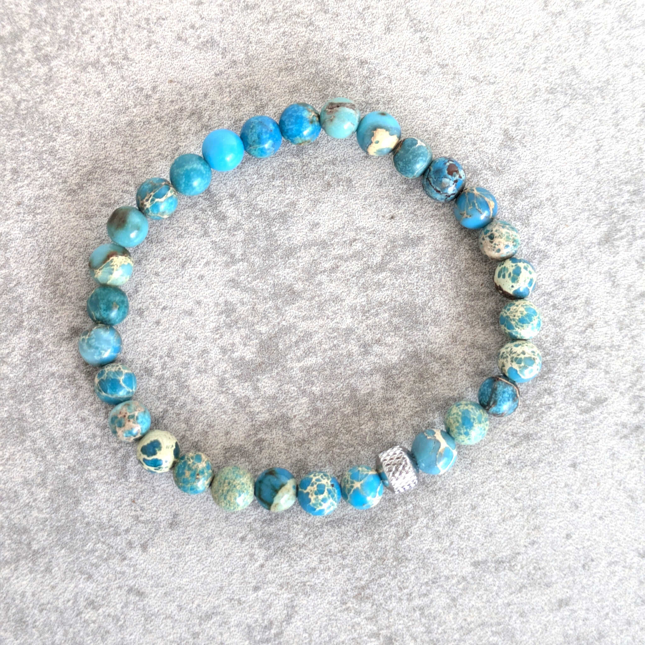 צמיד ג'ספר טורקיז לחשיבה יצירתית | Soul Elements Holistic Jewelry Studio