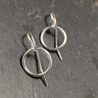 עגילי כסף מינמליסטיים ליום יום