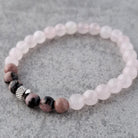 צמיד רוז קוורץ