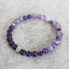 צמיד אבני אמטיסט לשחרור מחשבות שליליות ואיזון רגשי