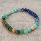 תכשיט אנרגטי צמיד לאפיס לזולי כחול ג'ייד קנדי לאומץ, צמיד לאומץ לב