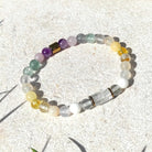 צמיד לזיכרון, צמיד אבני חן קוורץ שקופה ופלואורייט לריכוז וחידוד מחשבה