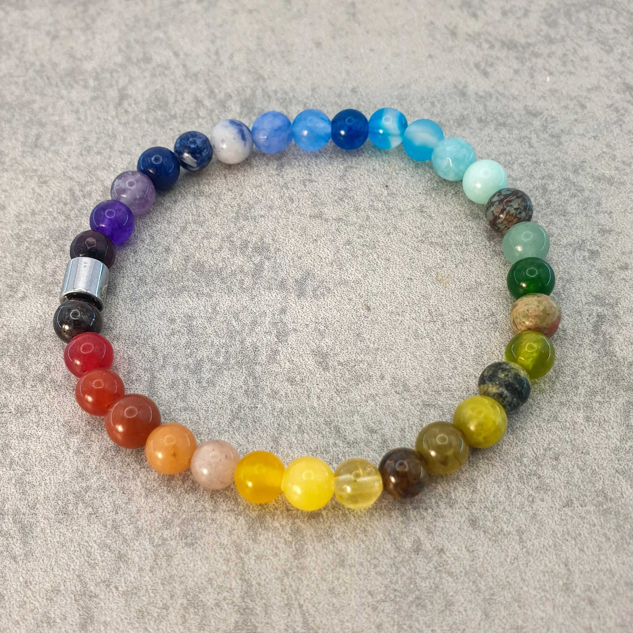 צמיד צ'אקרות, צמיד צ'אקרות צבעוני לאיזון אנרגטי ושלמות רוחנית