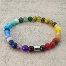 צמיד קריסטלים צבעוני לאושר וגישה חיובית לחיים, אבן טובה לאושר