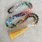 שרשרת אבני חן צבעונית בצבעי קשת עם סיטרין לשמחה ואופטימיות, שרשרת לנשים, שרשרת אבני חן ארוכה