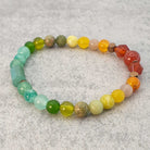 צמיד אבני חן משולב לאיזון רגשי ויצירתיות, אבני חן קרנליאן אוונטורין, צמיד לאיזון רגשי