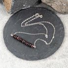 שרשרת אבן גארנט, לתשוקה, מצב רוח, שרשרת לנשים, שרשרת כסף 925