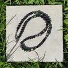 שרשרת אבני חן לבה ופיריט זהוב להגנה אנרגטית וביטחון עצמי