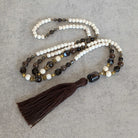 שרשרת בעבודת יד עם אבני האולייט טבעיות לאיזון רגשי והחלטיות