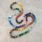 שרשרת מאלה אינפיניטי עם אבני חן צבעוניות לאהבה והגשמה עצמית