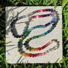 שרשרת מאלה קצרה מזמינה ומאוזנת  108 חרוזים אבני חן להשקטת הראש, העצמה פנימית ותחושת ביטחון