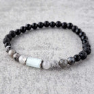 צמיד לגבר, אקוומרין לברדורייט לגבר להגנה איזון רגשי וביטחון עצמי