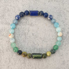 צמיד ריפוי אבני חן לאפיס לזולי ג'ייד ואבן שושן לביטחון, צמיד להצלחה