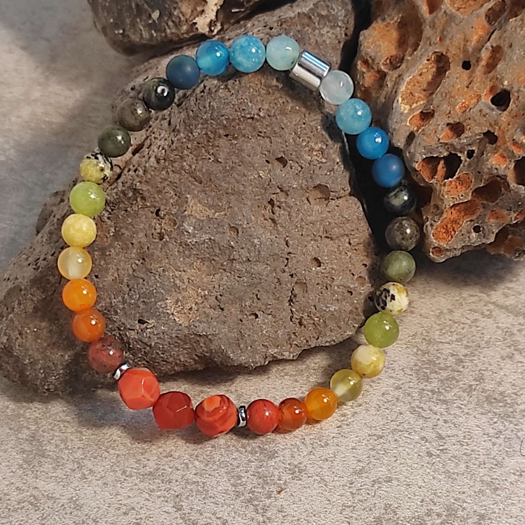 צמיד צבעני קרנליאן להנעת השראה ושמחה – SOUL ELEMENTS