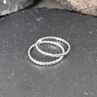 טבעת כסף 925 לשילוב עם מרקם חרוזים אורגני בהשראת הטבע