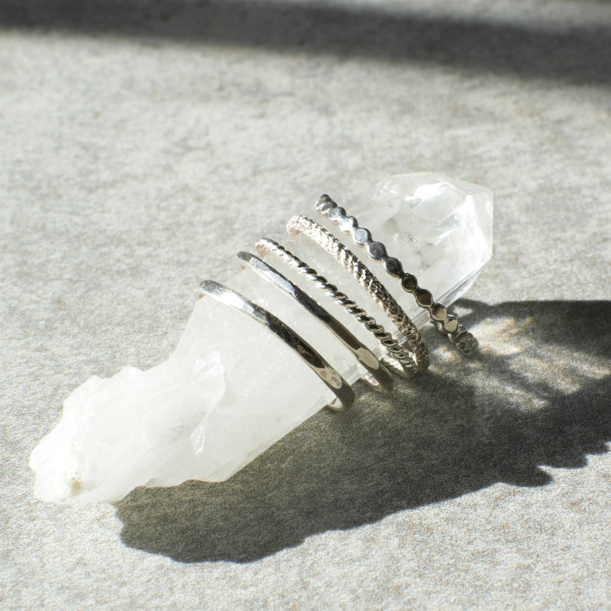 טבעות כסף דקות, טבעות כסף 925 עדינות מנצנצות עיצוב מינימליסטי