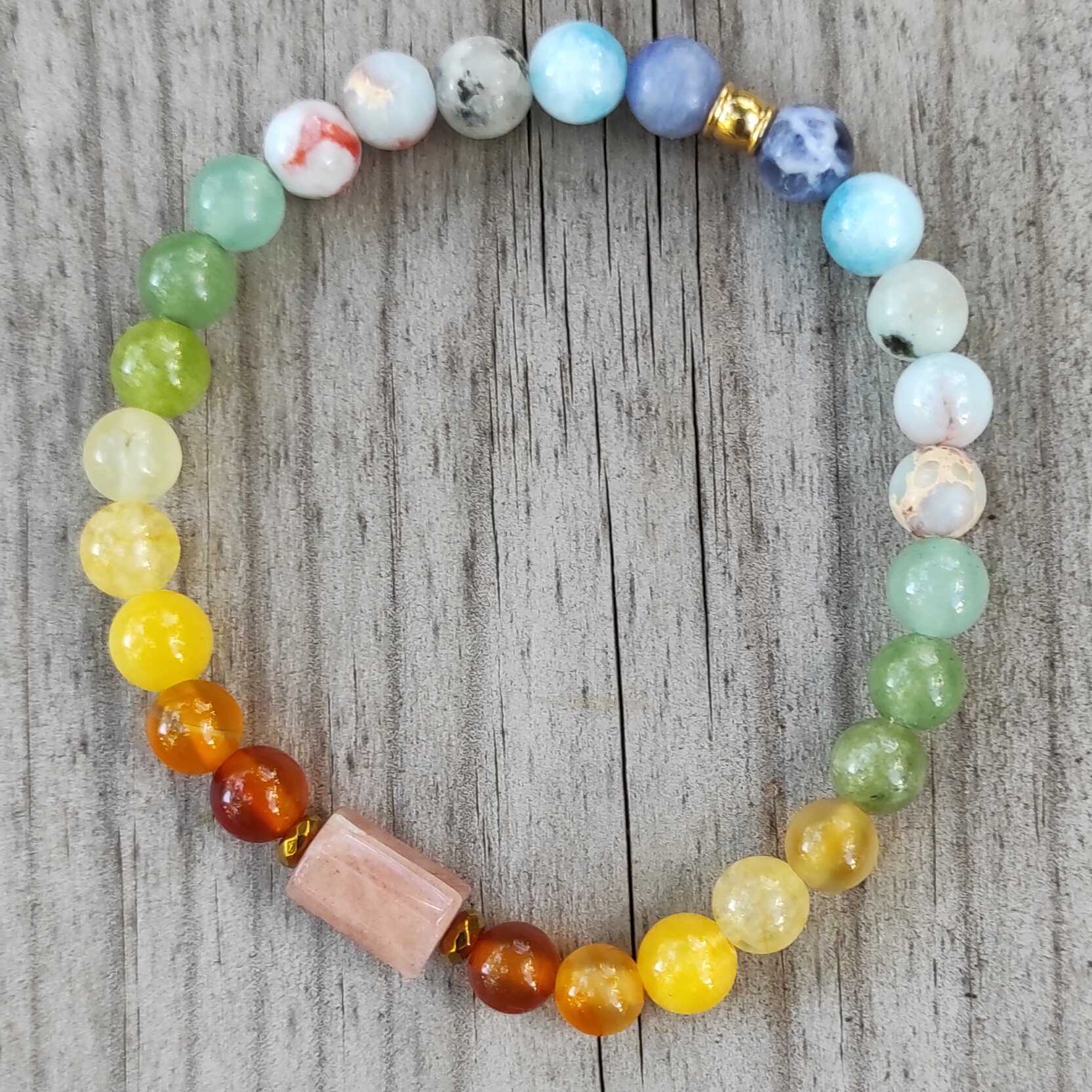 צמיד אבני חן סאנסטון תכשיטים אנרגטיים