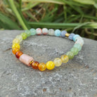 צמיד סאנסטון בגווני פסטל ורוד וכתום לאופטימיות ושמחת חיים