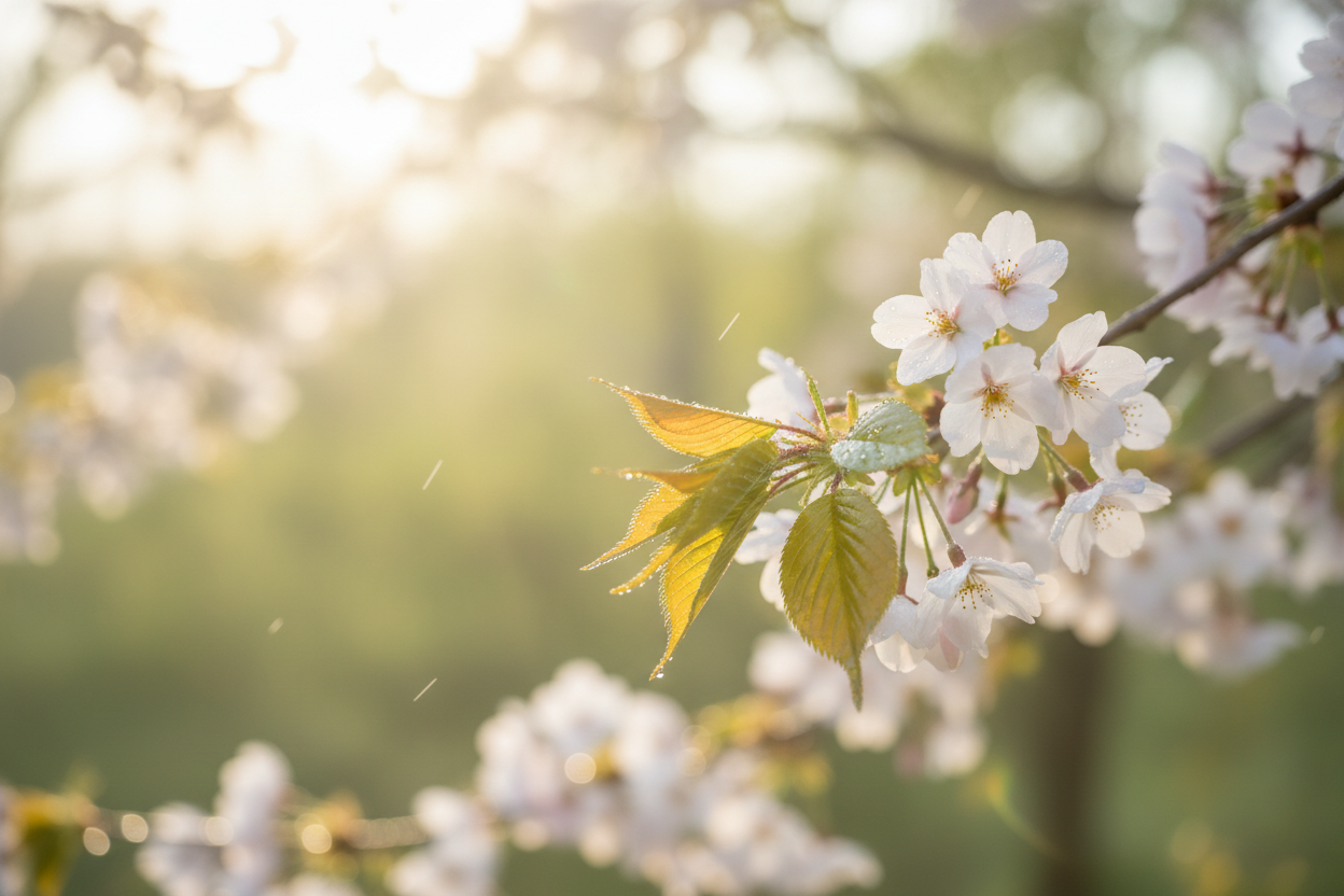 אבני חן בצבעי אביב רכים, רוד, ירוק, סגול ולבן, מסודרות על רקע בהיר, משדרות תדר של התחדשות, צמיחה ובהירות. תכשיטים הוליסטיים ואנרגטיים המתאימים לאנרגיית מרץ