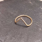 טבעת WISHBONE גולדפילד | Soul Elements Holistic Jewelry Studio