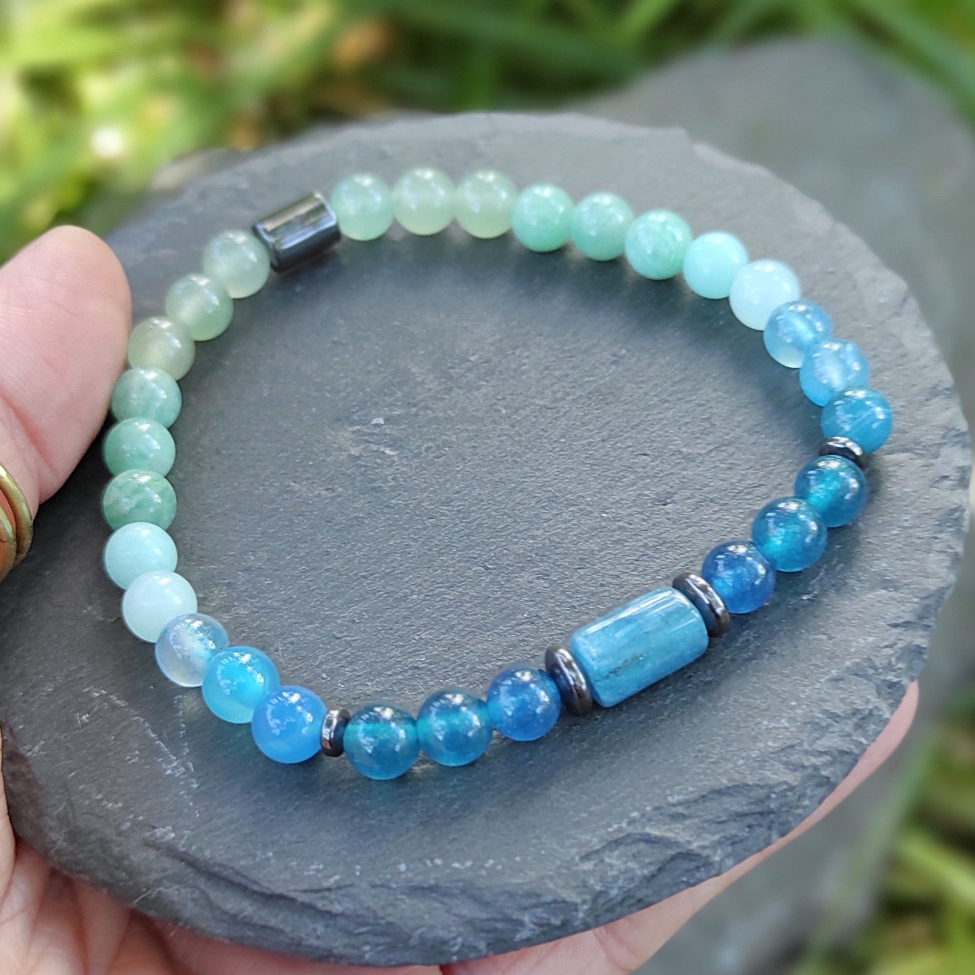 צמיד אוונטורין ואפטייט לאיזון רגשי ובהירות מחשבתית Soul Elements