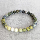 צמיד טורקיז אפריקאי בגווני ירוק לשינוי וטרנספורמציה אישית
