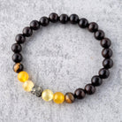 צמיד לאיזון ושגשוג, צמיד קריסטלים סיטרין ג'ייד ופיריט לאיזון ושגשוג כלכלי
