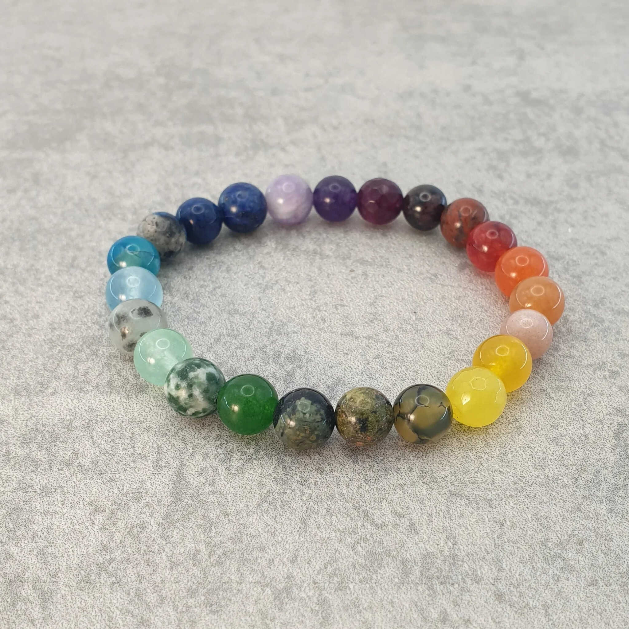 צמיד קריסטלים צבעוני 