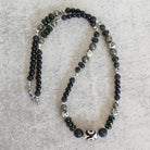 שרשרת מעוצבת לגברים עם חרוז דזי 3 עיניים לביטחון עצמי והגנה