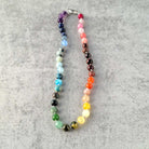 צ'וקר אנרגטי צבעי קשת 9 אבני חן לחיוניות תשוקה שפע ואיזון אנרגטי משלוח לכל הארץ