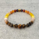 צמיד ללא מתכות אבני חן טבעיות יציבות קרקוע הערכה עצמית