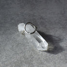 תכשיט קארמה מכסף 925 עם ריקוע בחישוק ובבסיס הטבעת