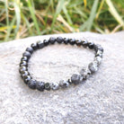 צמיד אבני חן שחורות להגנה למחשבה חדה  צמיד לגברים