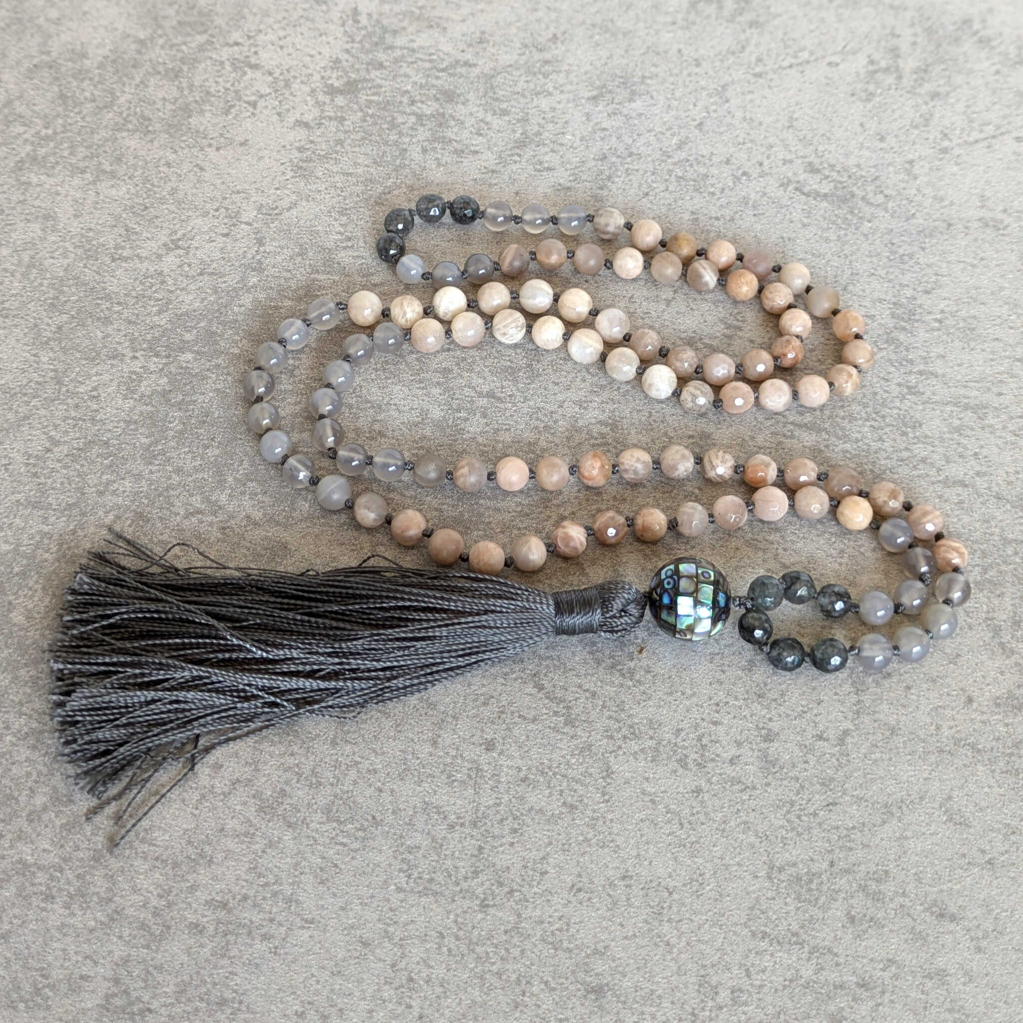 שרשרת מאלה סאנסטון ואבלון לאופטימיות ומצב רוח טוב