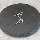 עגילים מינימליסטיים נתלים כסף 925 עיצוב נקי פשוט לכל יום