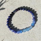 צמיד לגבר מתנה לחבר, צמיד עם אבני חן כחולות