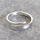 טבעת כסף פתוחה, טבעת כסף 925 פתוחה בעיצוב ספירלה אורגני לצמיחה אישית