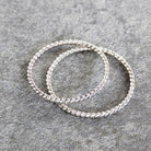 טבעת כסף 925 מרקם חבל מפותל פרט עבודת יד