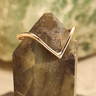 טבעת Wishbone זהב 14K Soul Elements תכשיט משמעותי